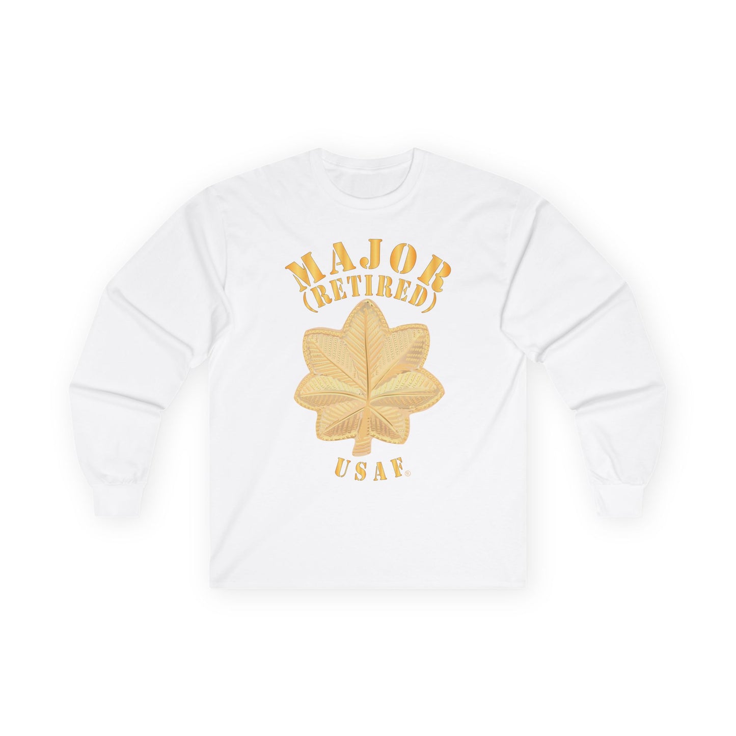 Unisex Ultra Cotton Long Sleeve Tee - USAF - Major - Retired - USAF X 300