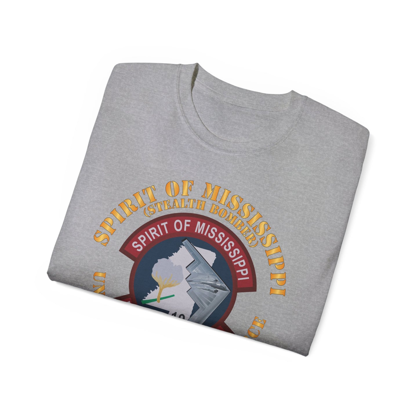 Unisex Ultra Cotton Tee - USAF - B2 - Spirit of Mississippi - Stealth Bomber X 300