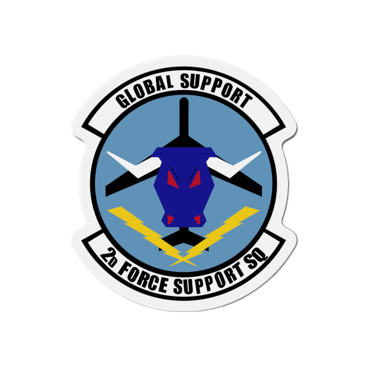 Die-Cut Magnet - USAF - 2d  Force Support Squadron wo txt