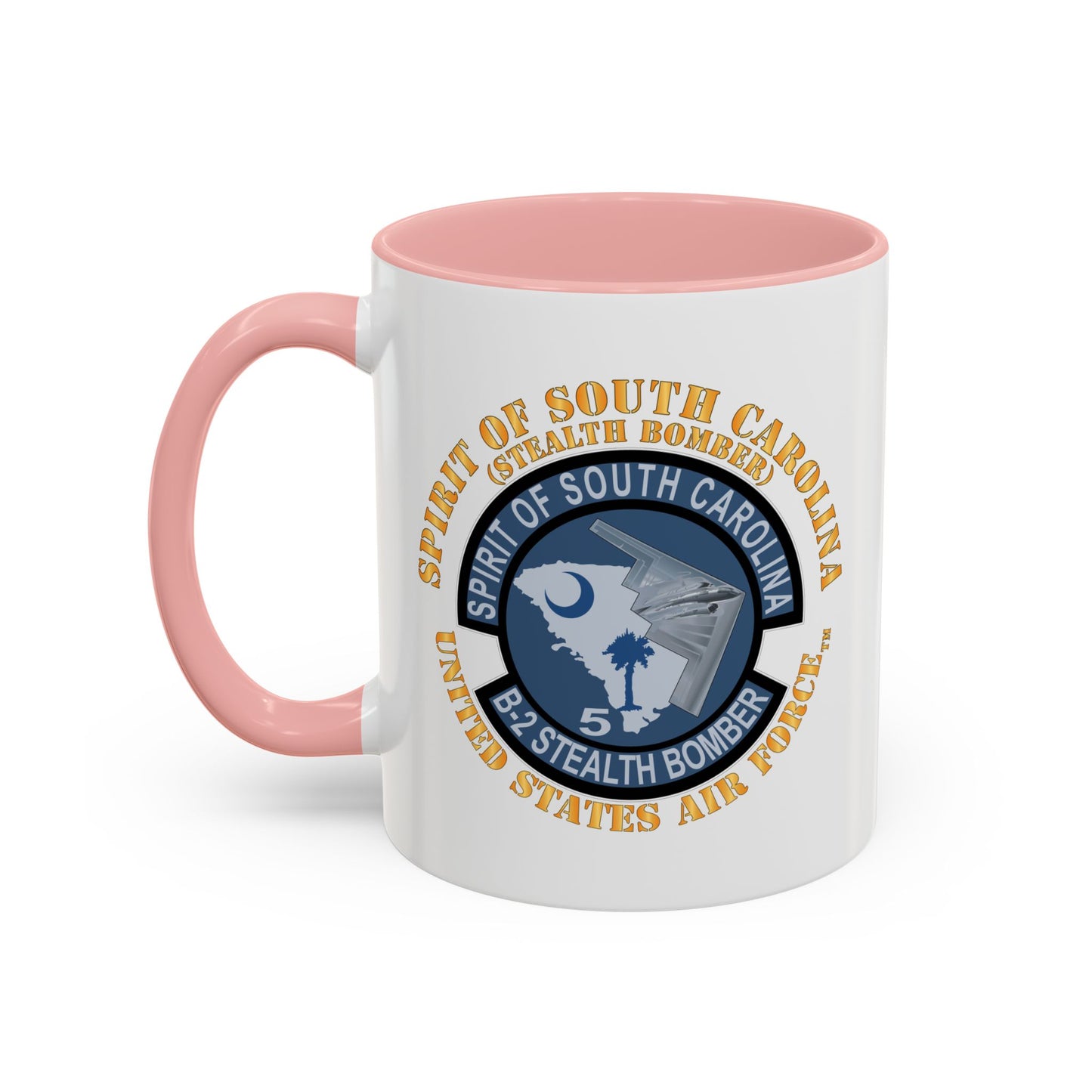 Accent Coffee Mug (11oz & 15oz) - USAF - B2 - Spirit of South Carolina Stealth Bomber X 300