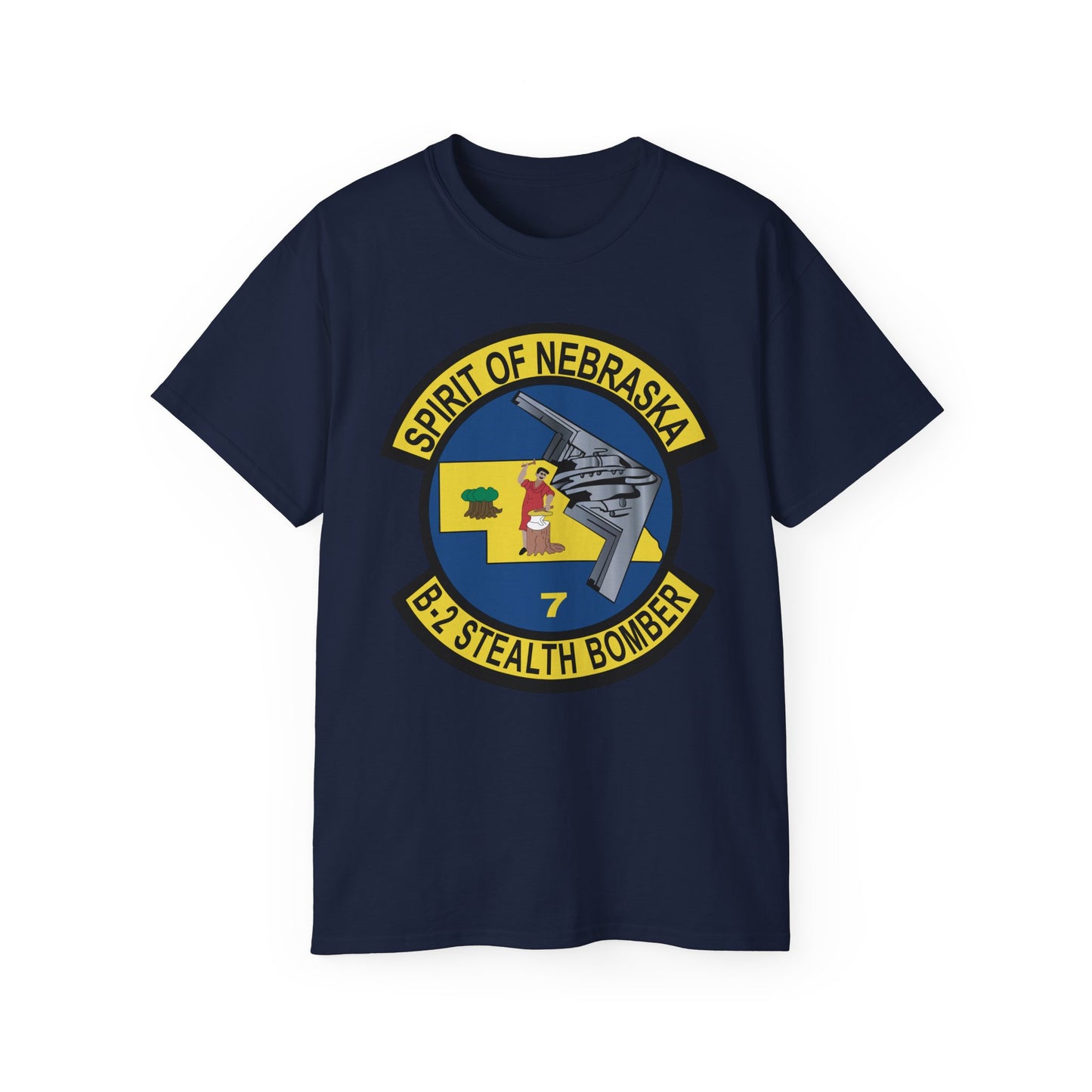 Unisex Ultra Cotton Tee - USAF - B2 - Spirit of Nebraska - Stealth Bomber wo txt X 300
