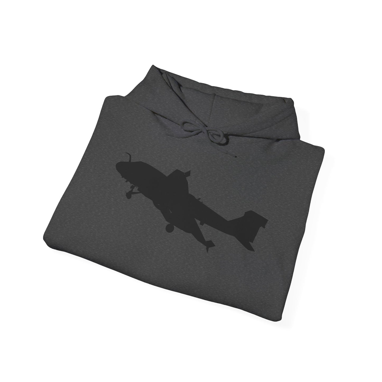 Unisex Heavy Blend Hooded Sweatshirt - Aircraft - Navy - A-6A Intruder - Silhouette X 300