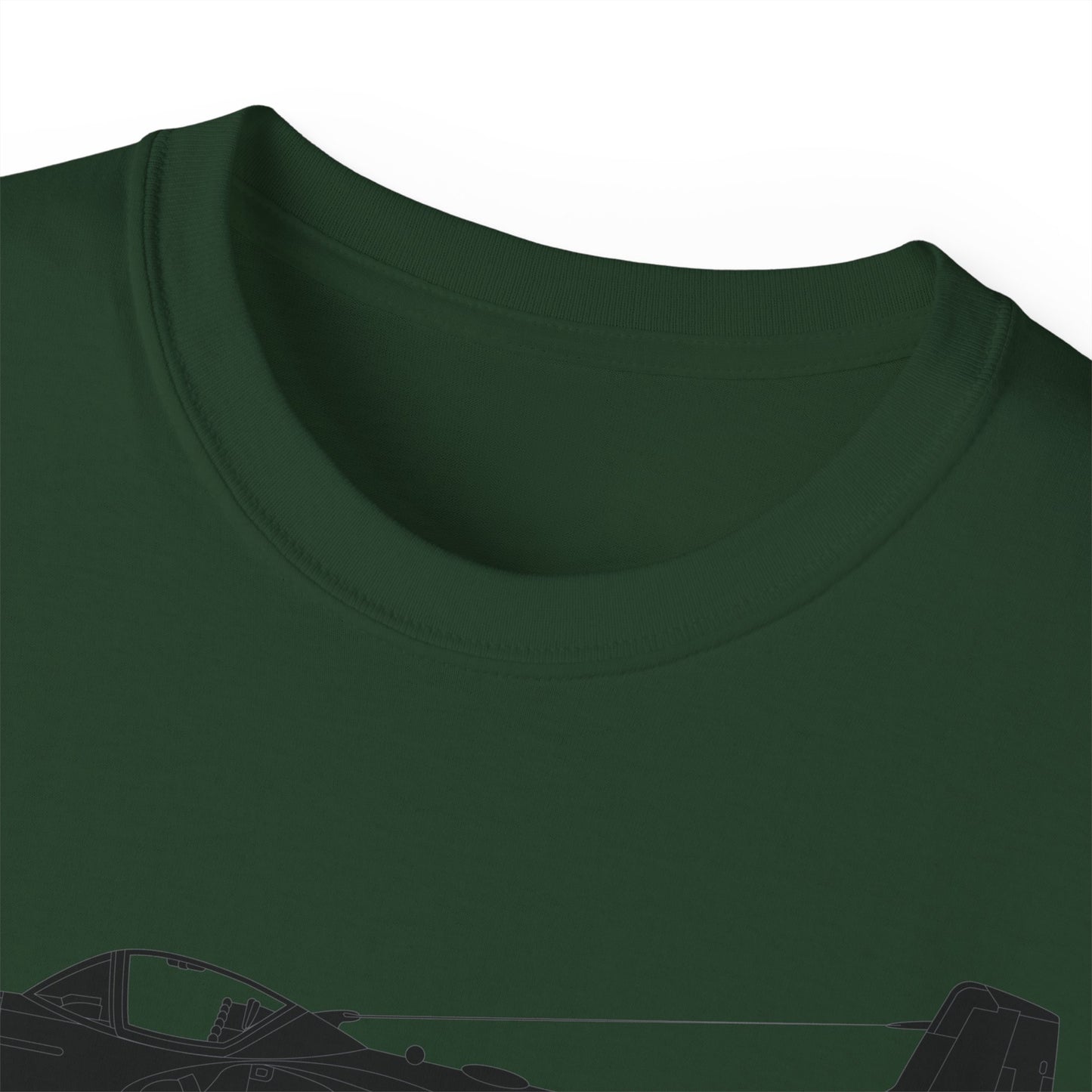 Unisex Ultra Cotton Tee - Aircraft - T-37-Trainer - Top - Black - Metal X 300