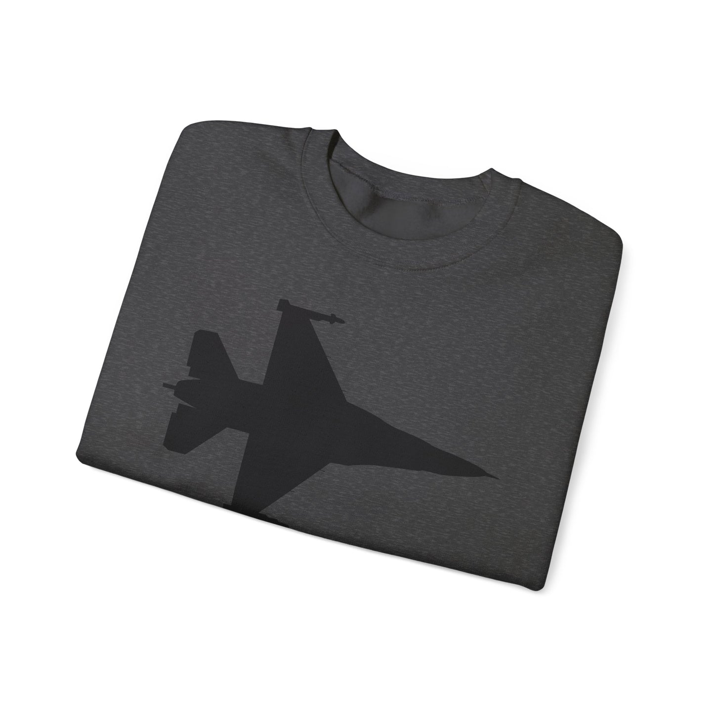 Crewneck Sweatshirt - Aircraft - F-16 -Top - Silhouette - wo Txt X 300