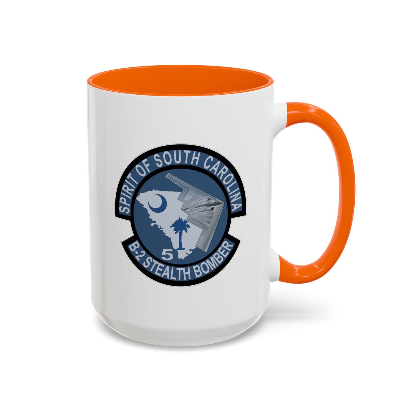 Accent Coffee Mug (11oz & 15oz) - USAF - B2 - Spirit of South Carolina Stealth Bomber wo Txt X 300