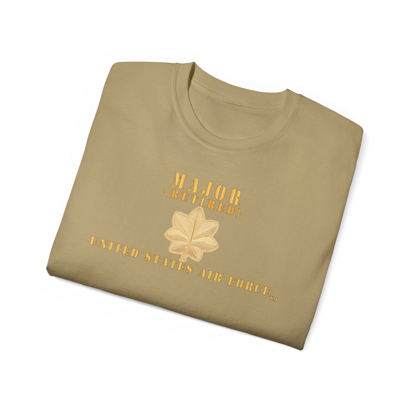 Unisex Ultra Cotton Tee - USAF - Major - MAJ - Retired X 300