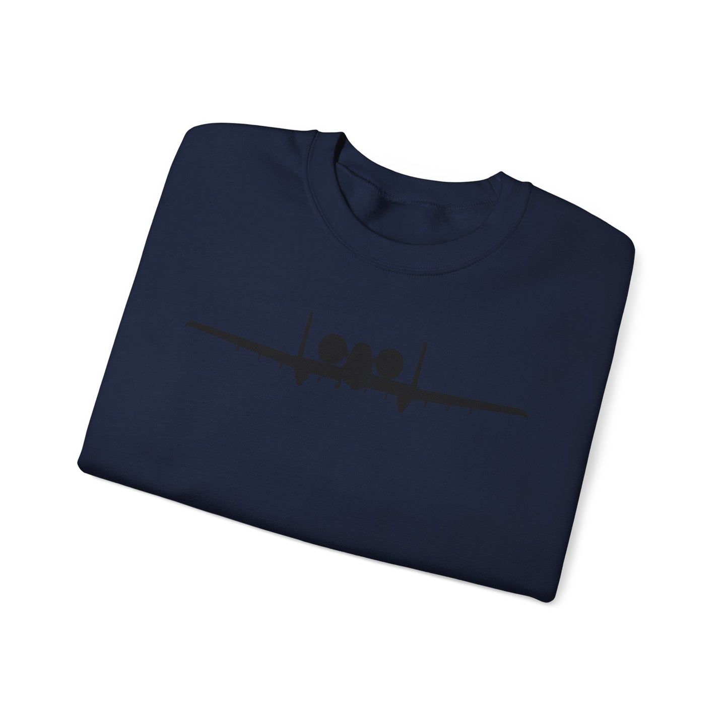 Crewneck Sweatshirt - Aircraft - USAF - A-10 Thunderbolt II - Front - Silhouette X 300