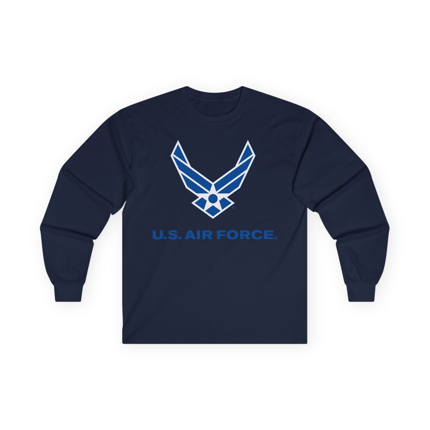 Unisex Ultra Cotton Long Sleeve Tee - USAF Logo, TM Txt - U S Air Force X 300