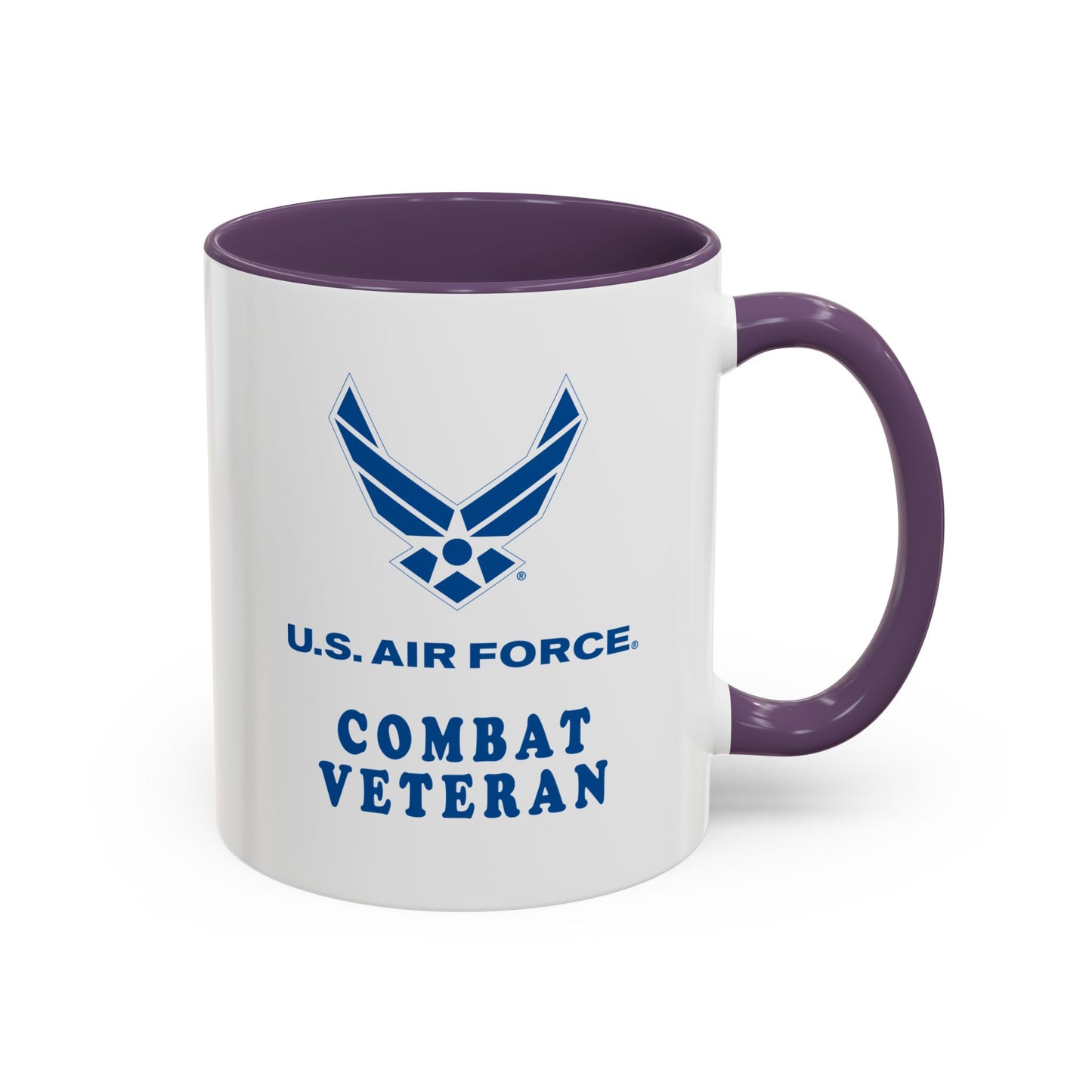 Accent Coffee Mug (11oz & 15oz) - USAF - Air Force - Combat Veteran X 300