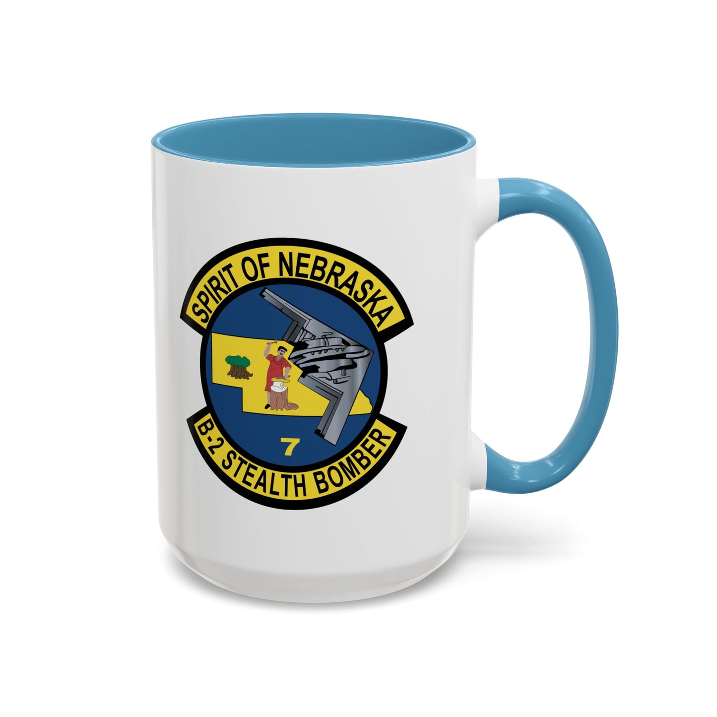 Accent Coffee Mug (11oz & 15oz) - USAF - B2 - Spirit of Nebraska - Stealth Bomber wo txt X 300