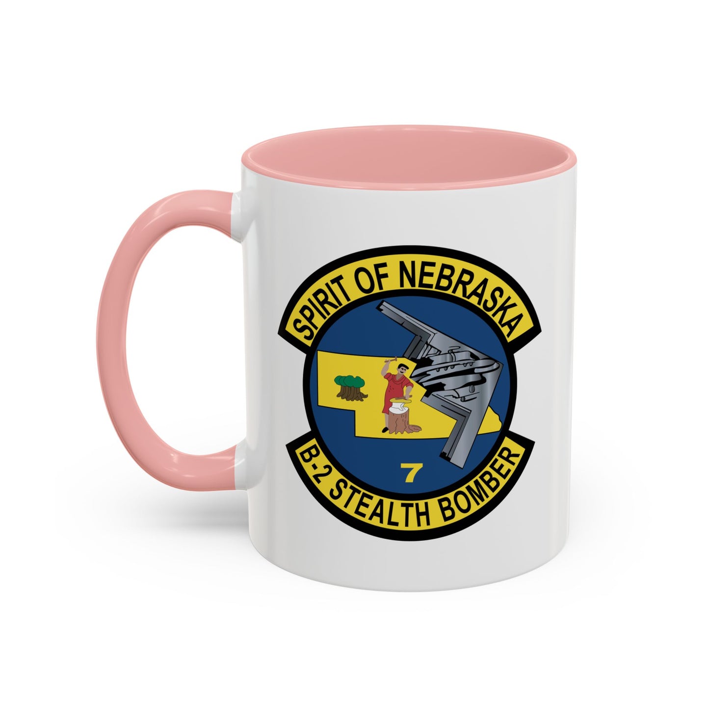 Accent Coffee Mug (11oz & 15oz) - USAF - B2 - Spirit of Nebraska - Stealth Bomber wo txt X 300