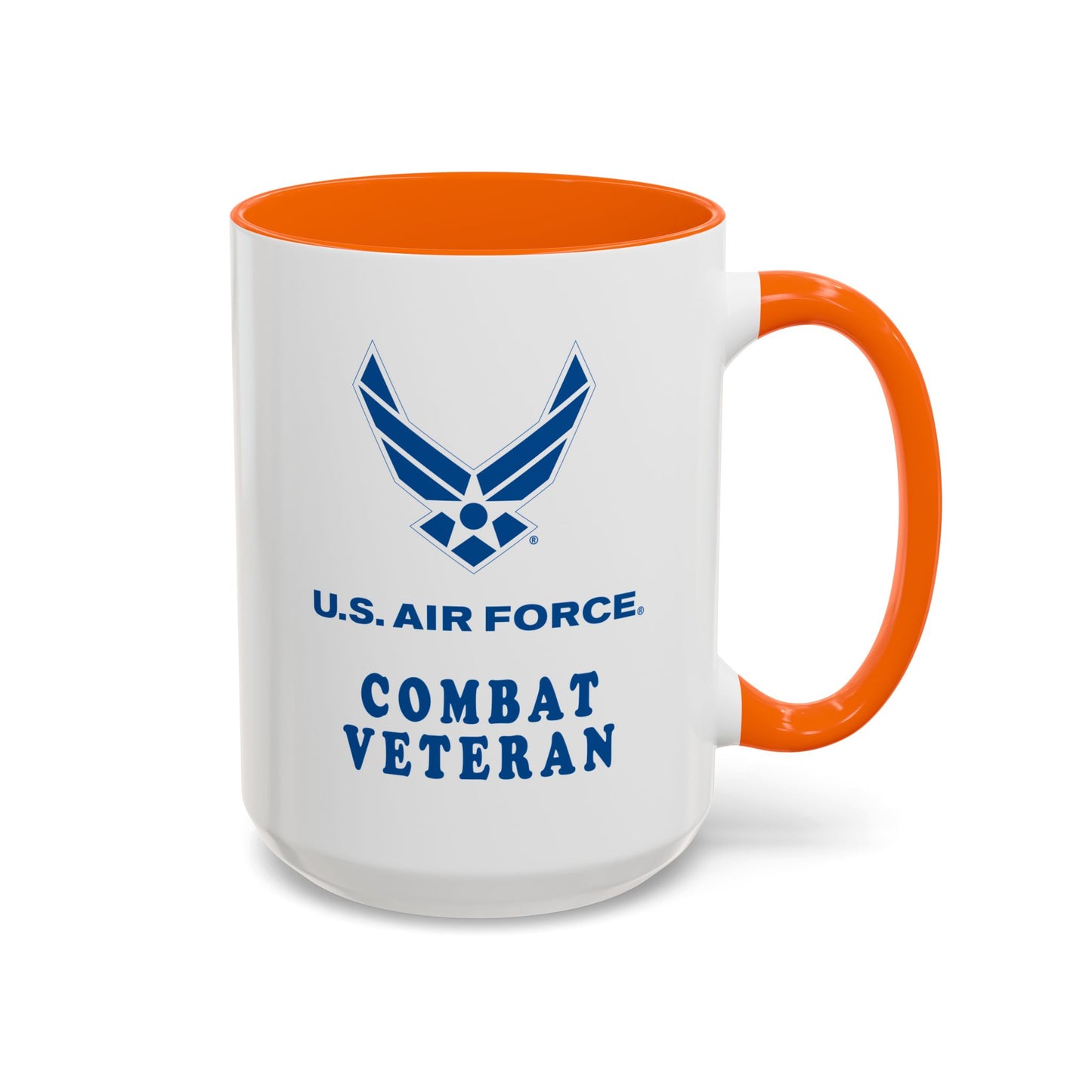 Accent Coffee Mug (11oz & 15oz) - USAF - Air Force - Combat Veteran X 300