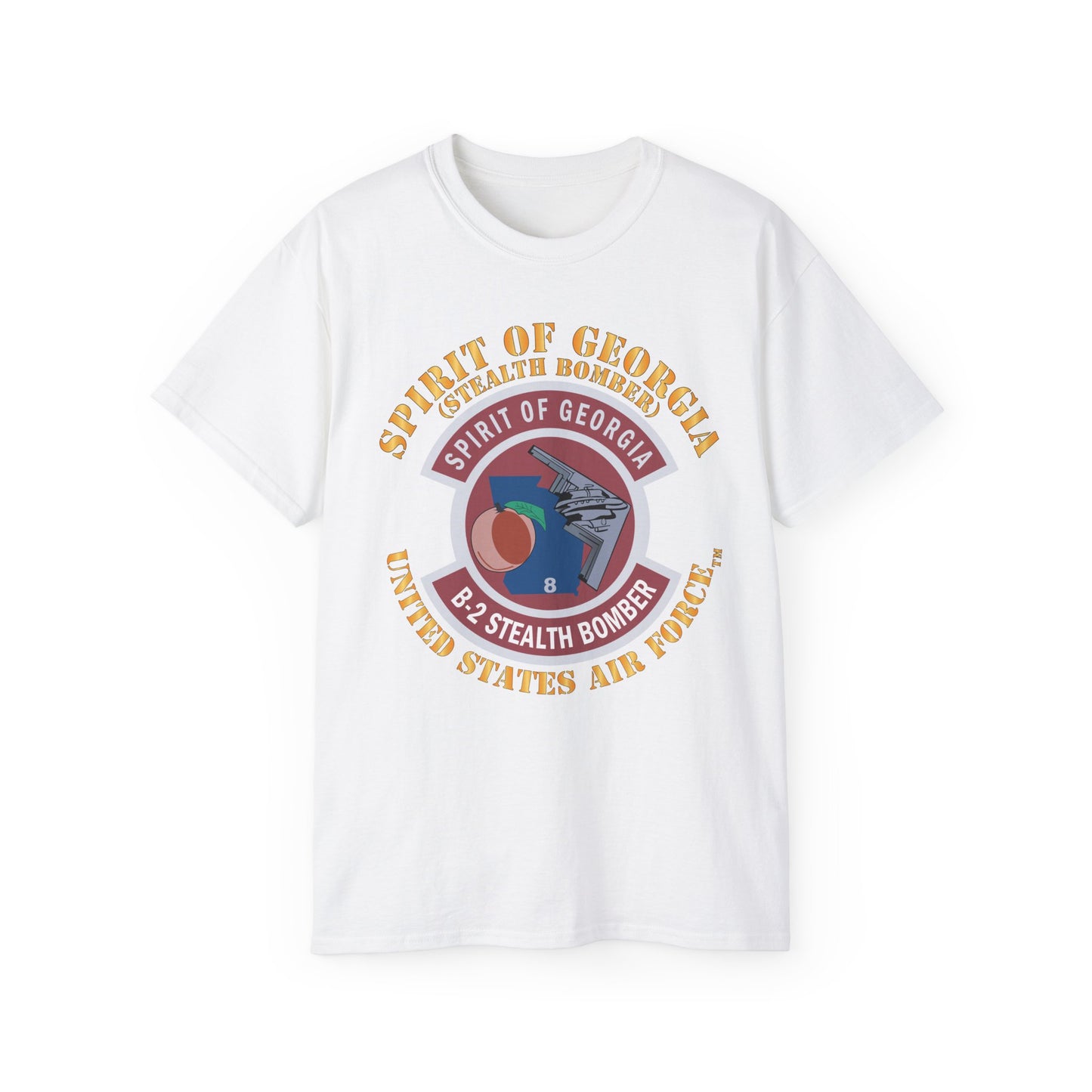 Unisex Ultra Cotton Tee - USAF - B2 - Spirit of Georgia - Stealth Bomber X 300