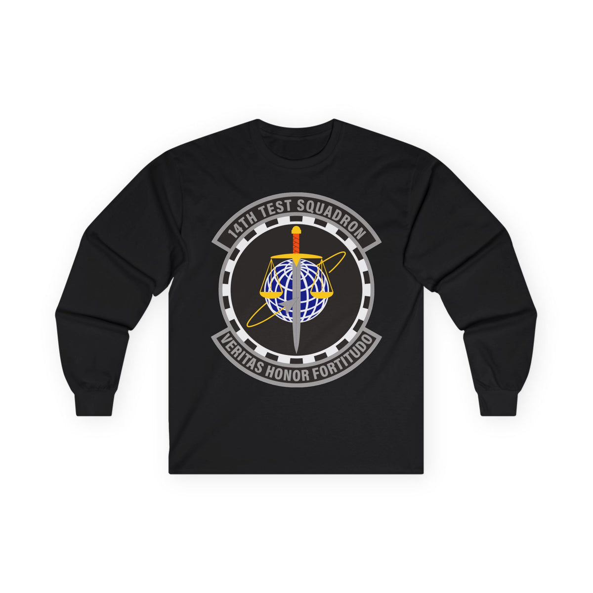 Unisex Ultra Cotton Long Sleeve Tee - USAF - 14th Test Squadron wo txt