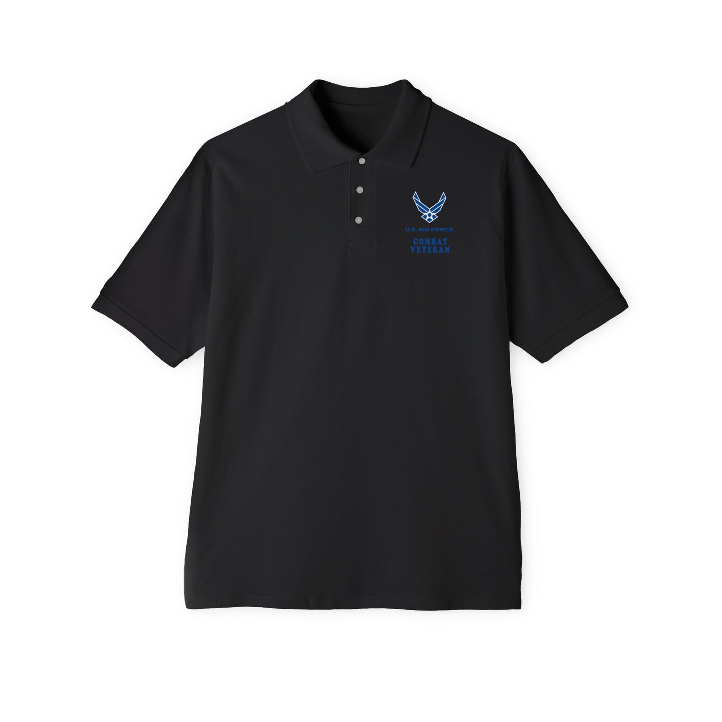 Men's Piqué Polo - USAF - Air Force - Combat Veteran X 300