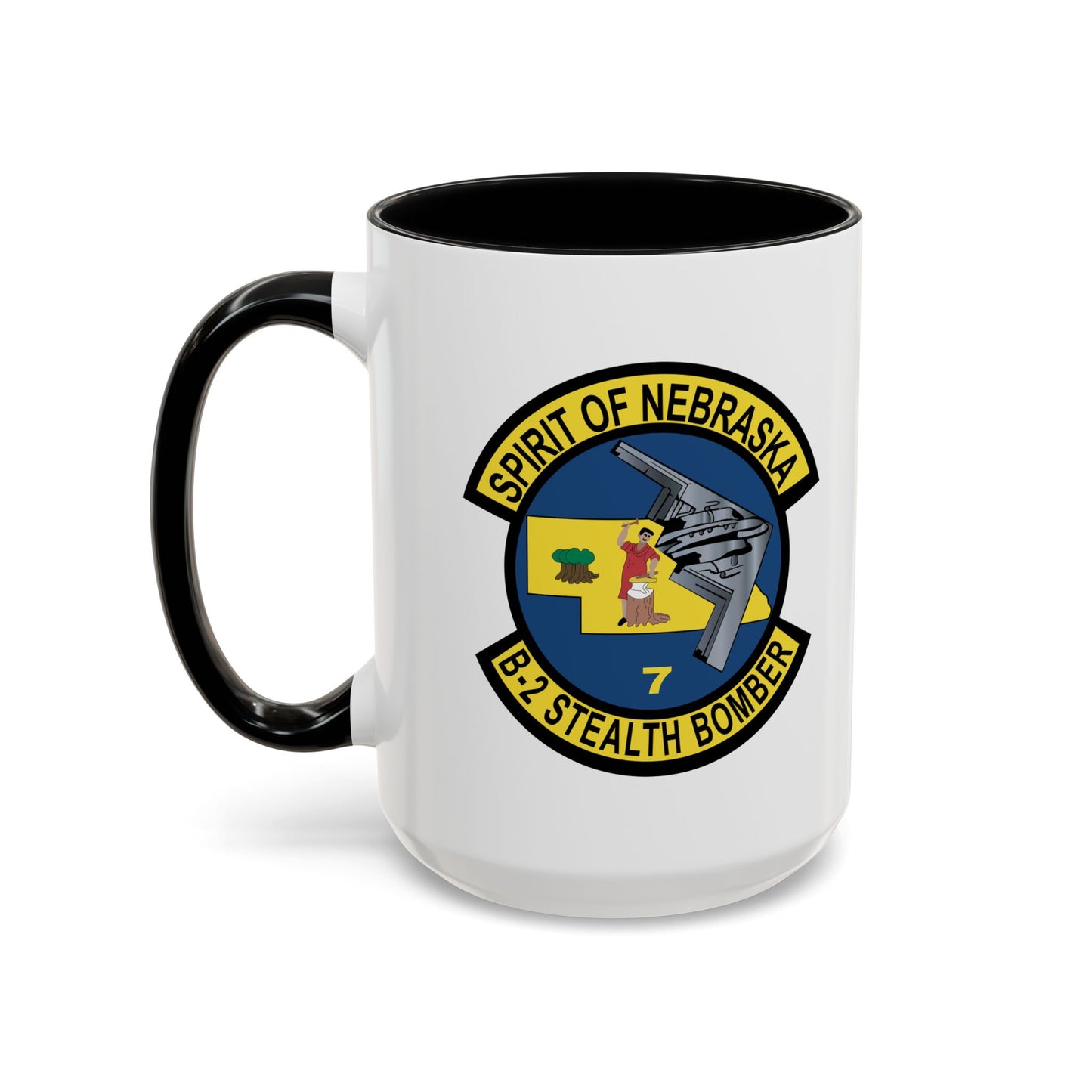 Accent Coffee Mug (11oz & 15oz) - USAF - B2 - Spirit of Nebraska - Stealth Bomber wo txt X 300
