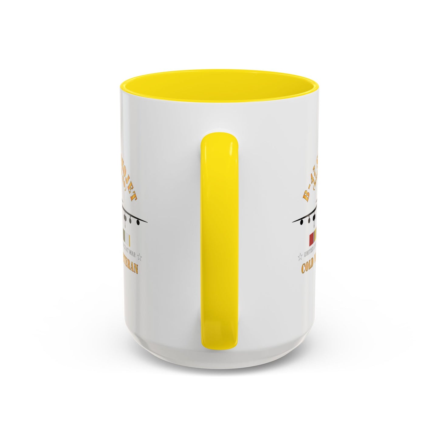 Accent Coffee Mug (11oz & 15oz) - USAF - B-47 Stratojet - Ready to Go - Silhouette - Cold War Veteran X 300