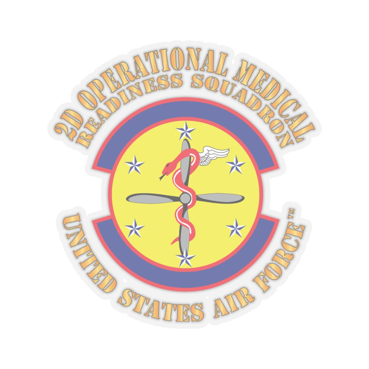 Kiss-Cut Stickers - USAF - 2d Operational Medical Readiness Sq