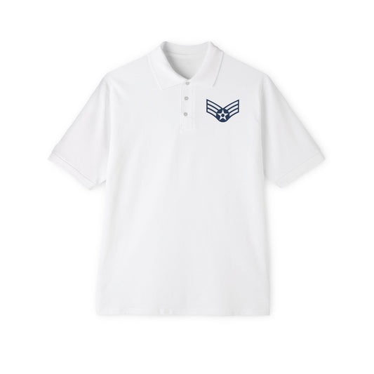 Men's Piqué Polo - USAF - Senior Airman (E4) - 2020