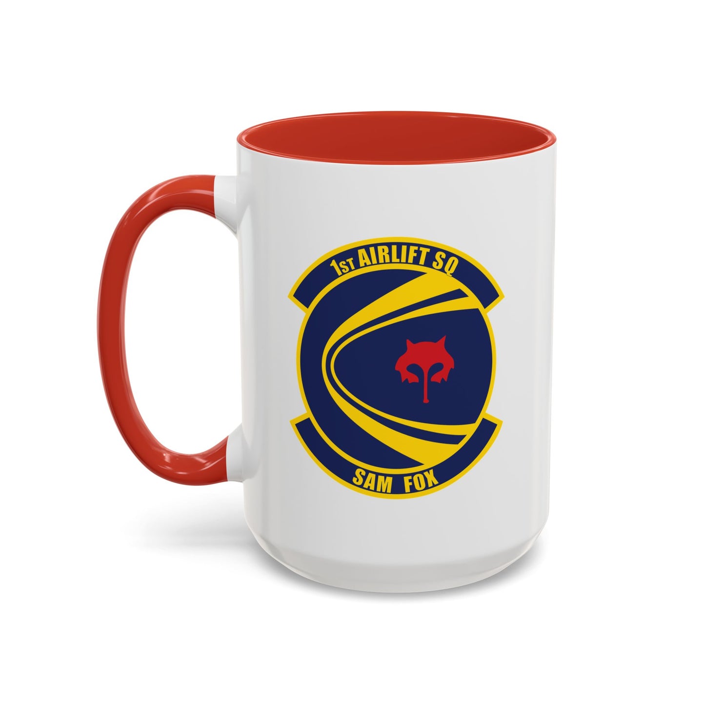 Accent Coffee Mug (11oz & 15oz) - USAF - 1st Airlift Squadron wo txt X 300