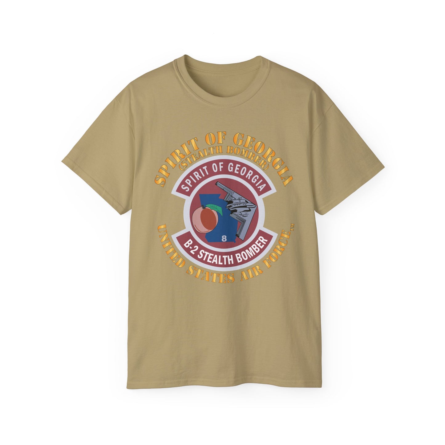 Unisex Ultra Cotton Tee - USAF - B2 - Spirit of Georgia - Stealth Bomber X 300