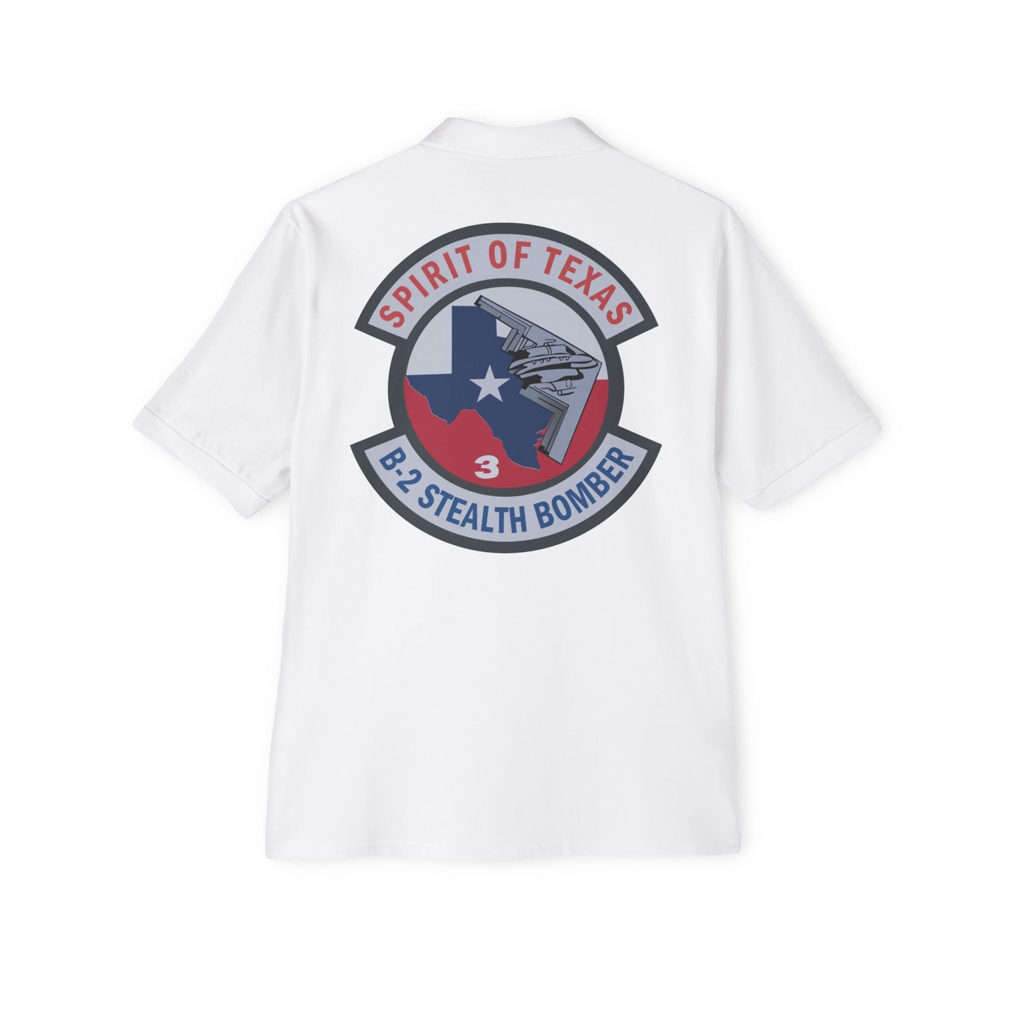 Men's Piqué Polo - USAF - B2 - Spirit of Texas - Stealth Bomber wo txt X 300