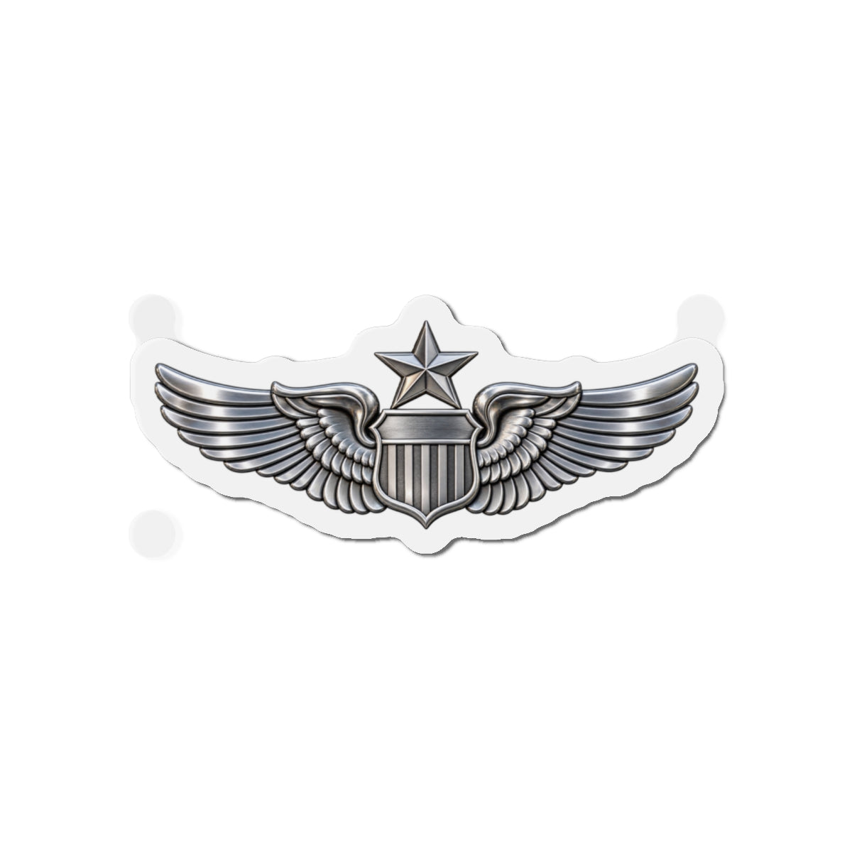Die-Cut Magnet - USAF - Senior Pilot Badge wo txt - 3D - Enhanced
