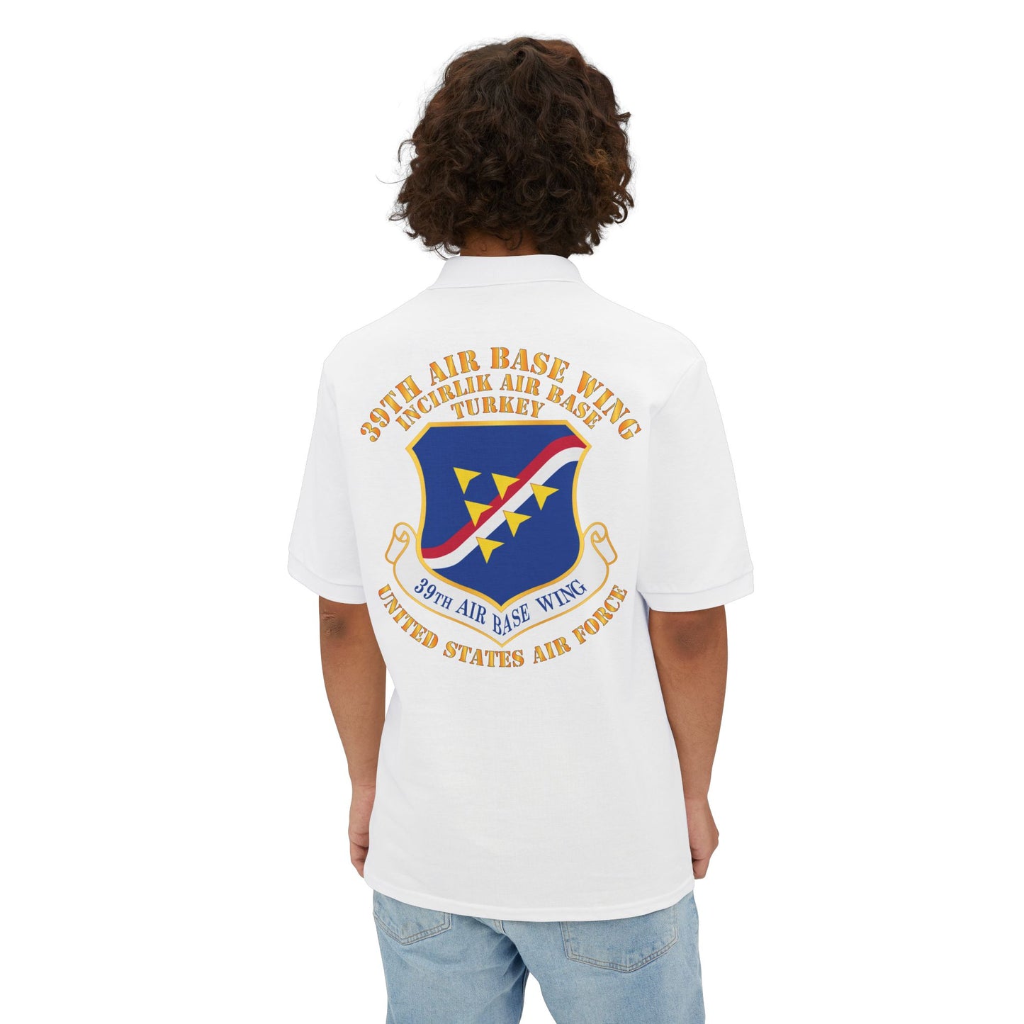 Men's Piqué Polo - USAF - 39th Airbase Wing - 3rd AF - Incirlik Air Base - Turkey