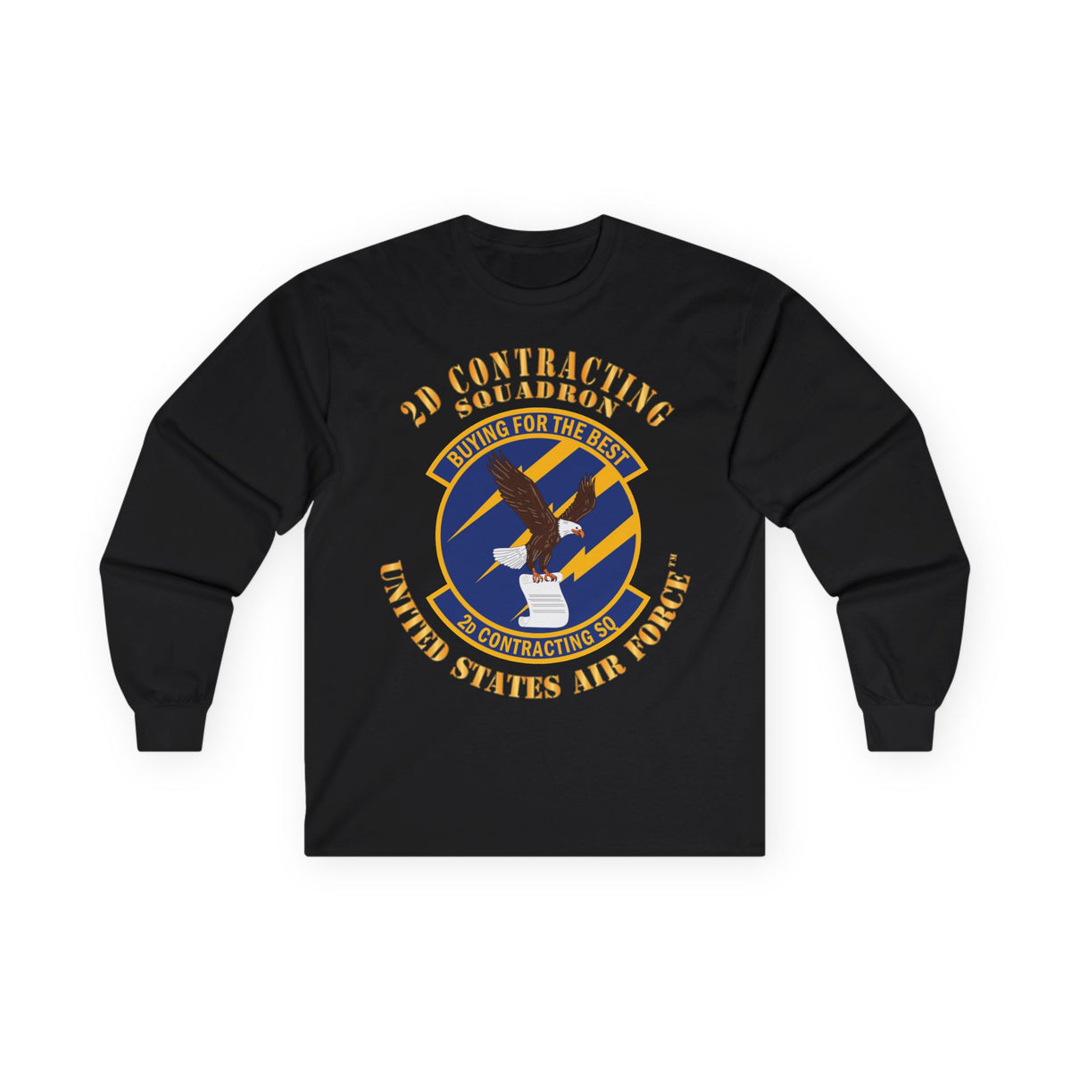 Unisex Ultra Cotton Long Sleeve Tee - USAF - 2d Contracting Squadron