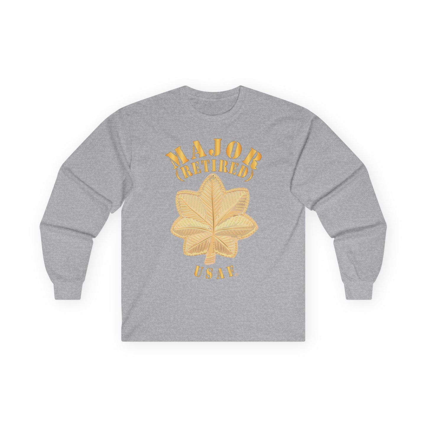 Unisex Ultra Cotton Long Sleeve Tee - USAF - Major - Retired - USAF X 300