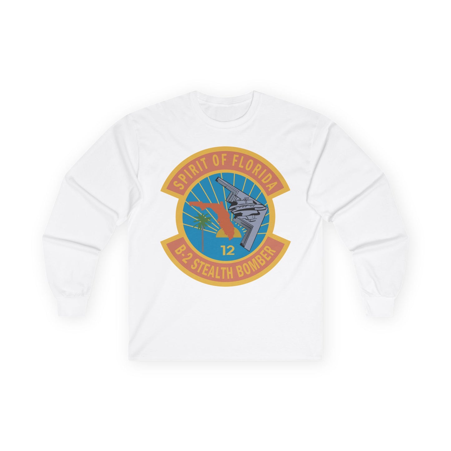 Unisex Ultra Cotton Long Sleeve Tee - USAF - B2 - Spirit of Florida - Stealth Bomber wo txt X 300