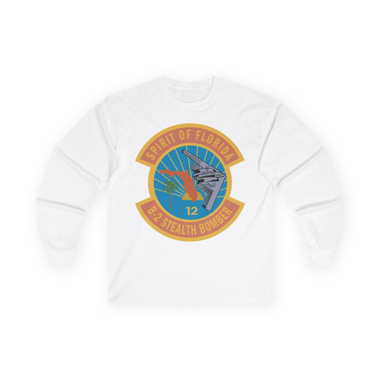 Unisex Ultra Cotton Long Sleeve Tee - USAF - B2 - Spirit of Florida - Stealth Bomber wo txt X 300