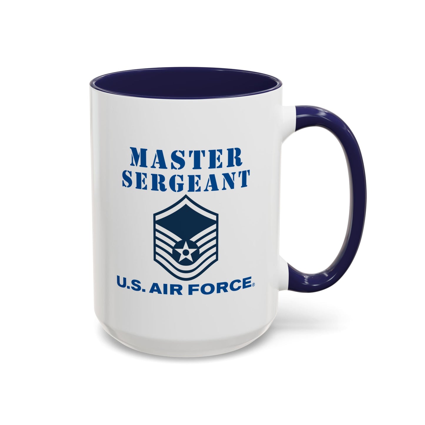 Accent Coffee Mug (11oz & 15oz) - USAF - Master Sergeant (E7a) - 2020 - US Air Force w Text X 300