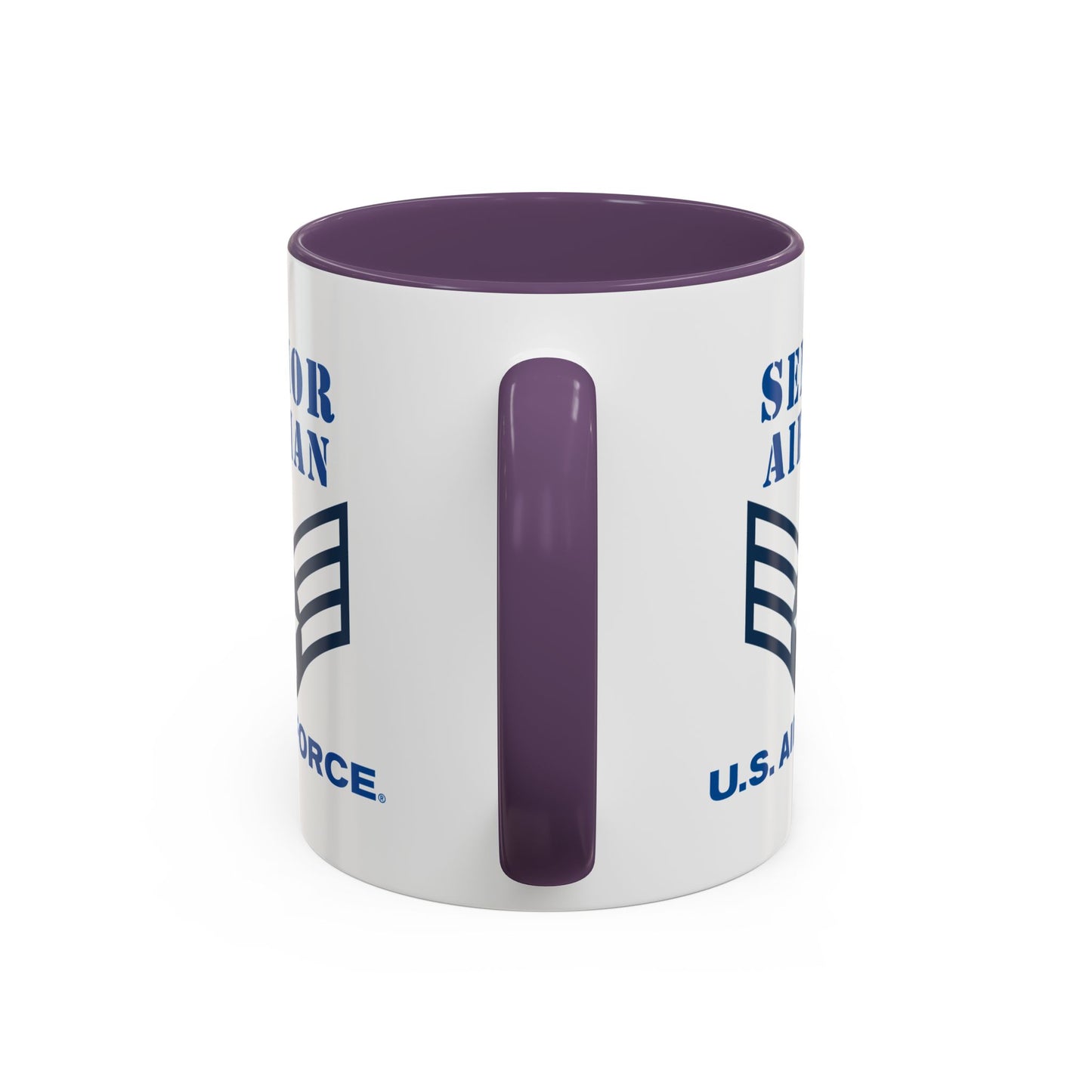 Accent Coffee Mug (11oz & 15oz) - USAF - Senior Airman (E4) - 2020 - US Air Force w Text X 300