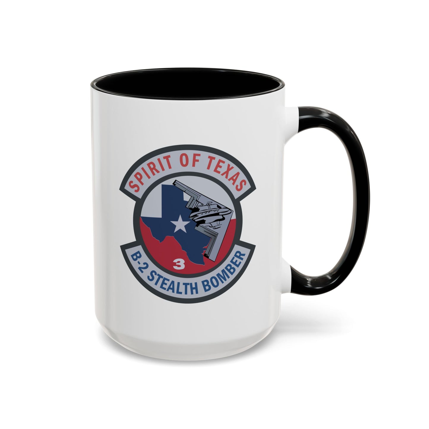 Accent Coffee Mug (11oz & 15oz) - USAF - B2 - Spirit of Texas - Stealth Bomber wo txt X 300