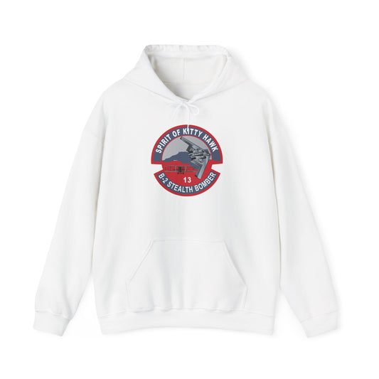 Unisex Heavy Blend Hooded Sweatshirt - USAF - B2 - Spirit of Kitty Hawk - Stealth Bomber wo txt X 300