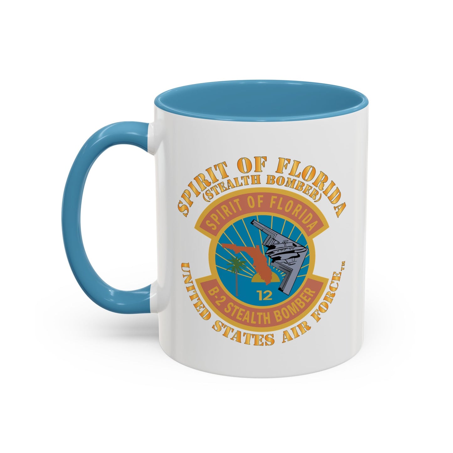 Accent Coffee Mug (11oz & 15oz) - USAF - B2 - Spirit of Florida - Stealth Bomber X 300
