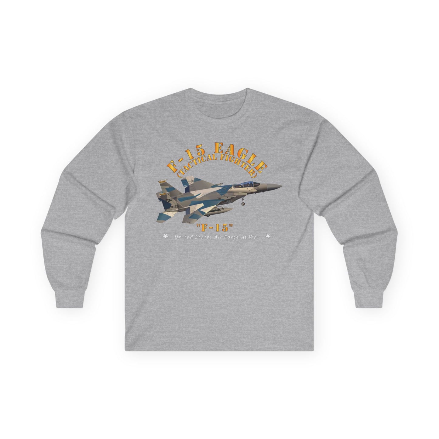 Unisex Ultra Cotton Long Sleeve Tee - USAF - F15 Eagle - F15