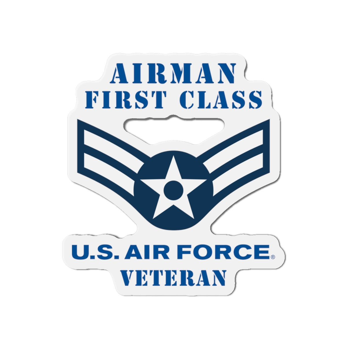 Die-Cut Magnet - USAF - Airman - First Class (E3) - 2020 - Veteran
