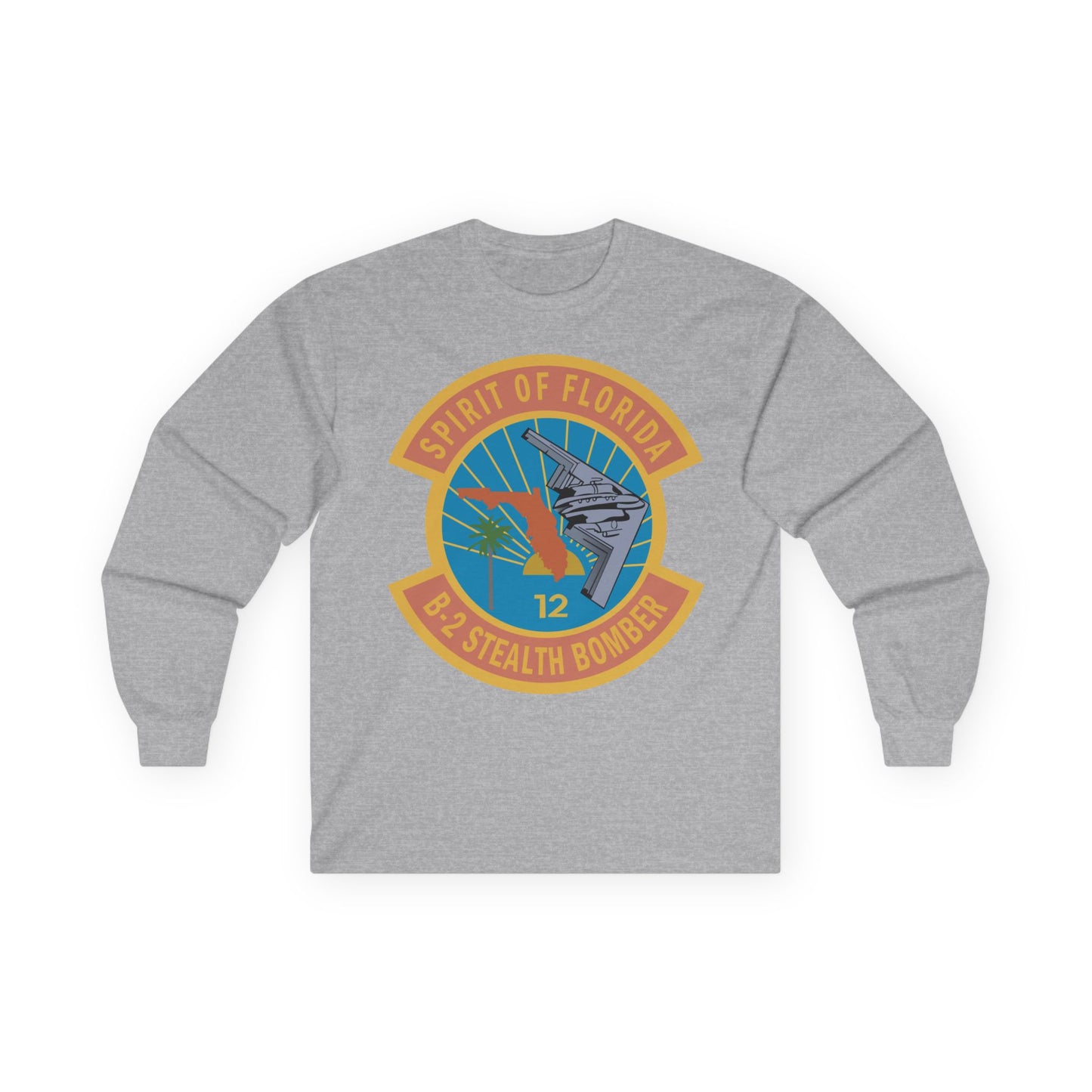 Unisex Ultra Cotton Long Sleeve Tee - USAF - B2 - Spirit of Florida - Stealth Bomber wo txt X 300