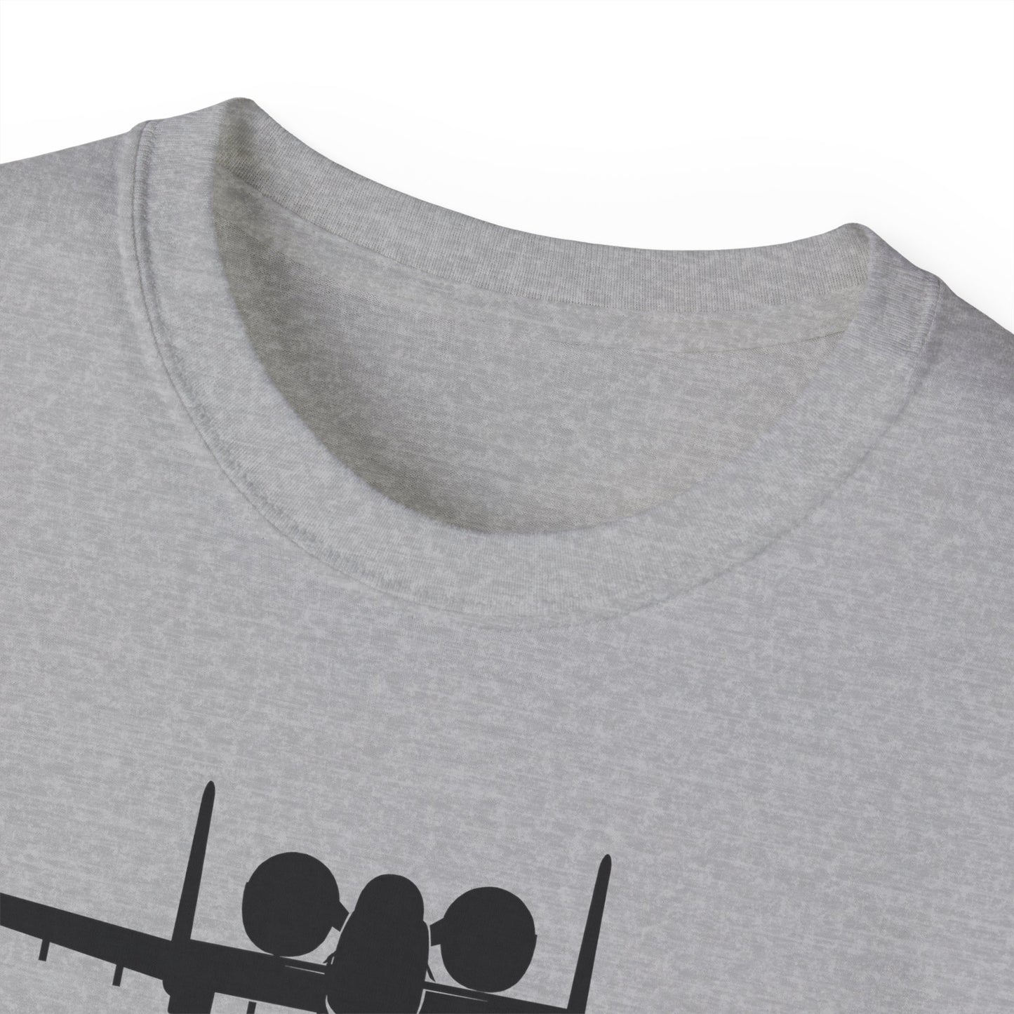 Unisex Ultra Cotton Tee - Aircraft - USAF - A-10 Thunderbolt II - Front - Silhouette X 300