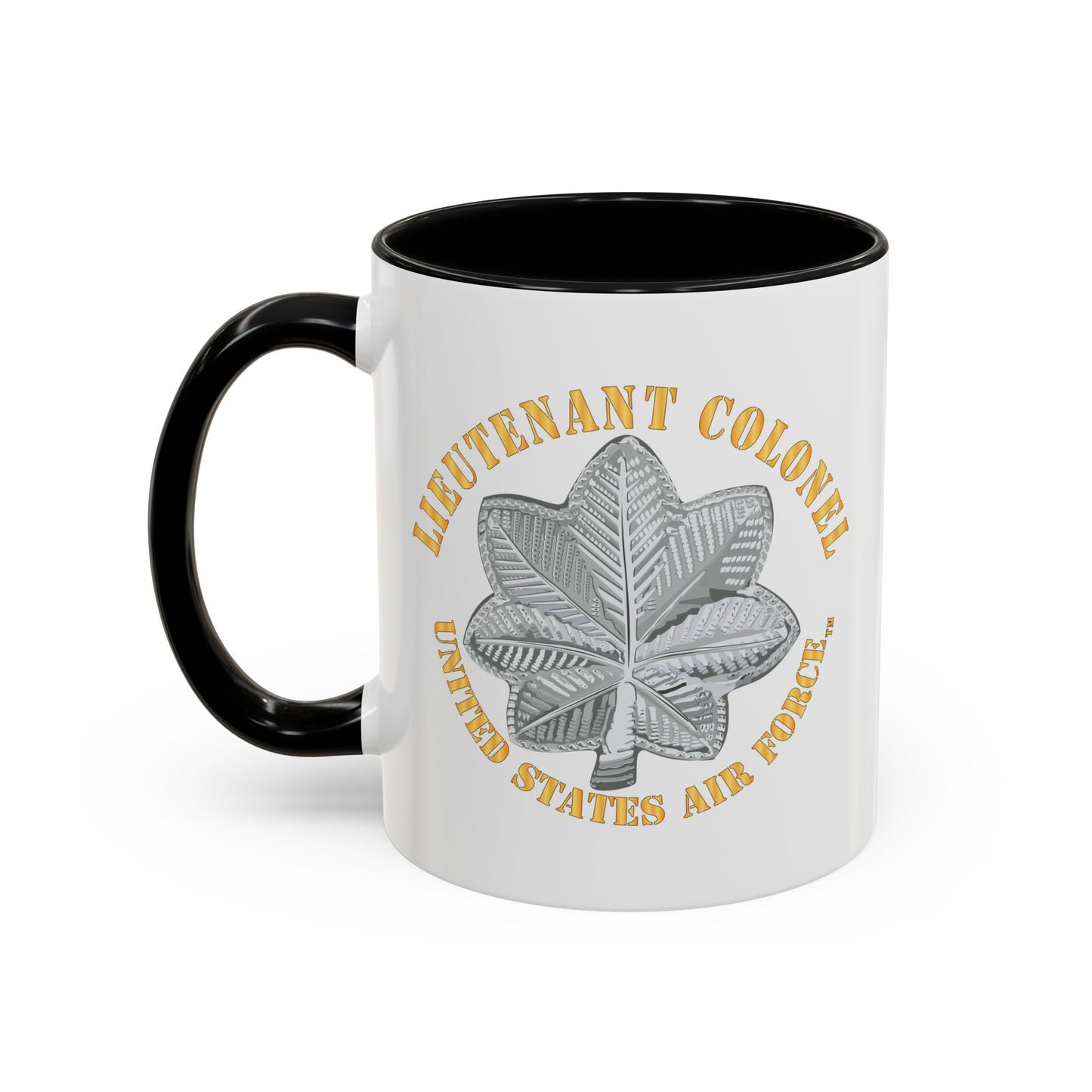 Accent Coffee Mug (11oz & 15oz) - USAF - Lieutenant Colonel - LTC - TM X 300