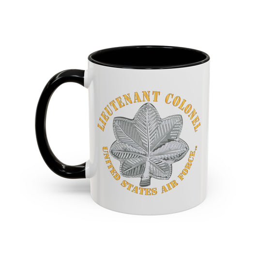Accent Coffee Mug (11oz & 15oz) - USAF - Lieutenant Colonel - LTC - TM X 300