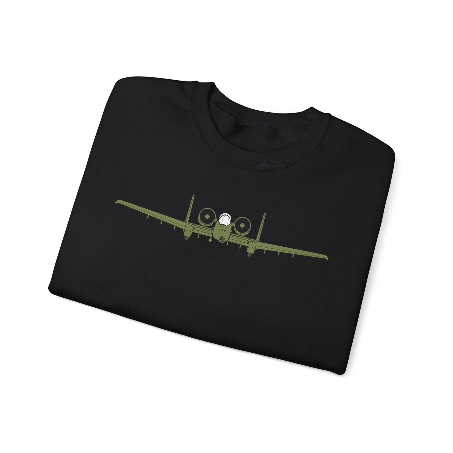 Crewneck Sweatshirt - Aircraft - USAF - A-10 Thunderbolt II - Front X 300