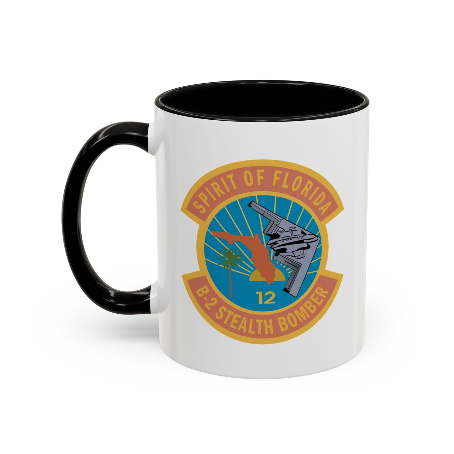 Accent Coffee Mug (11oz & 15oz) - USAF - B2 - Spirit of Florida - Stealth Bomber wo txt X 300