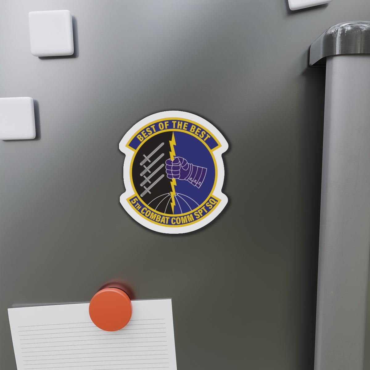 Die-Cut Magnet - USAF - 5th Combat Communications Support Sq wo txt X 300