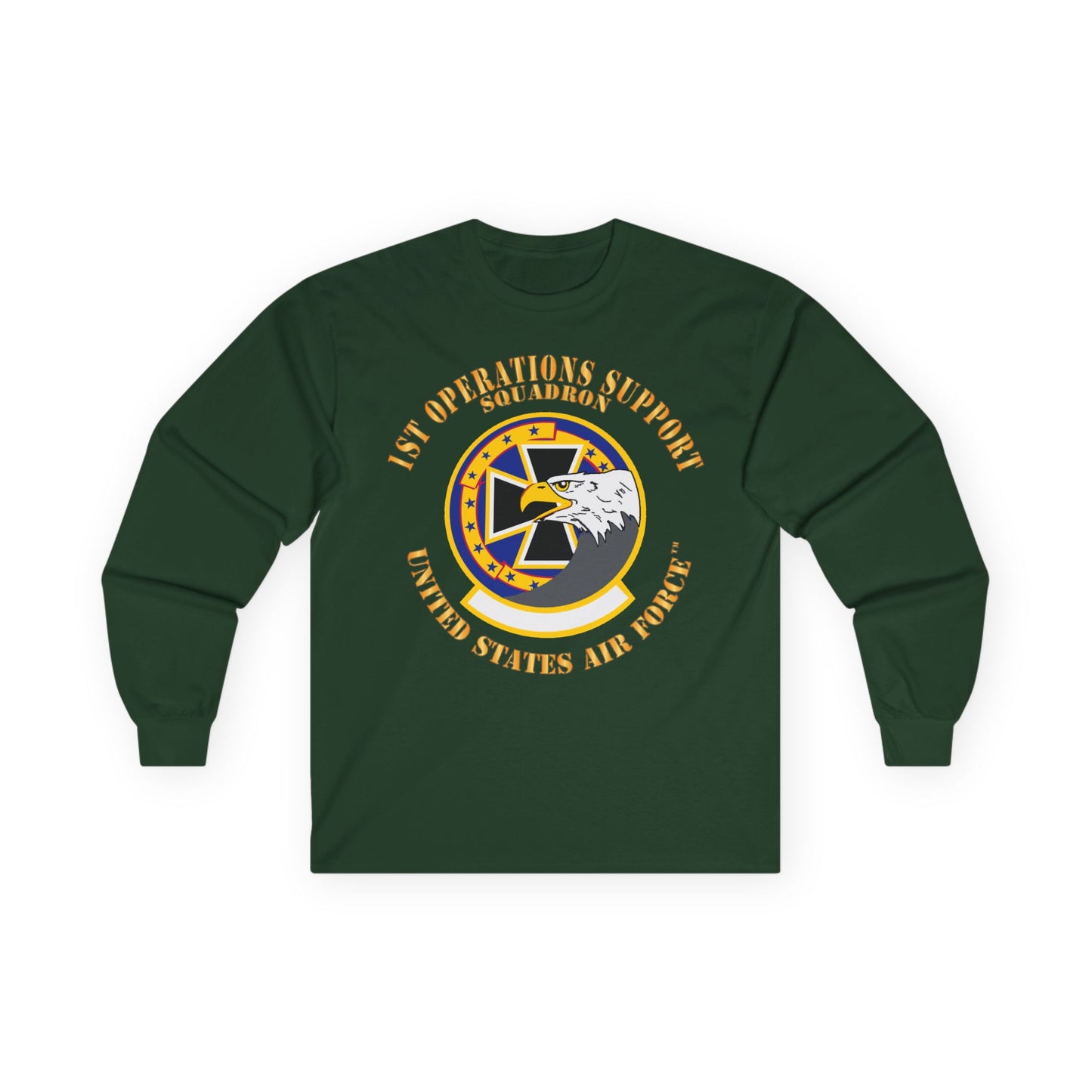 Unisex Ultra Cotton Long Sleeve Tee - USAF - 1st Operations Support Squadron