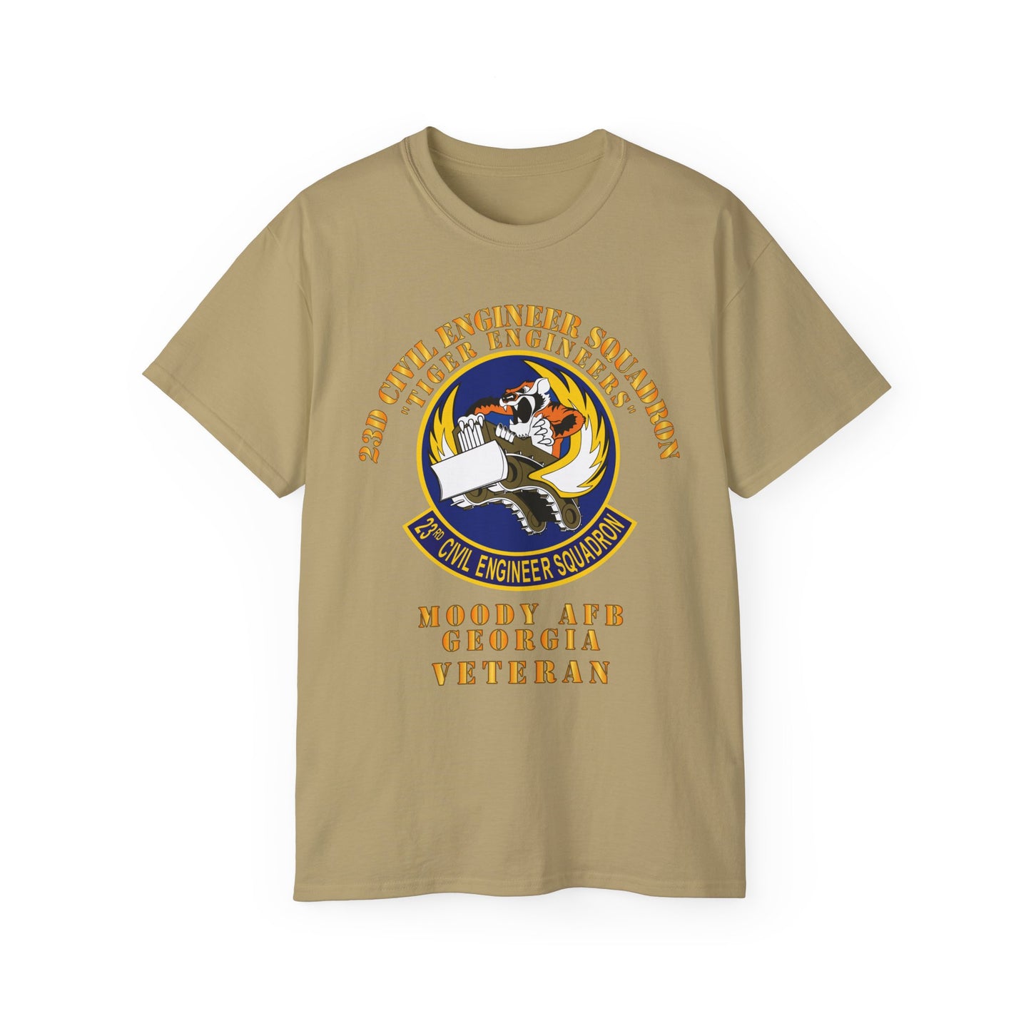Unisex Ultra Cotton Tee - USAF - 23d Civil Engineer Squadron - Tiger Engineers - Moody AFB, GA