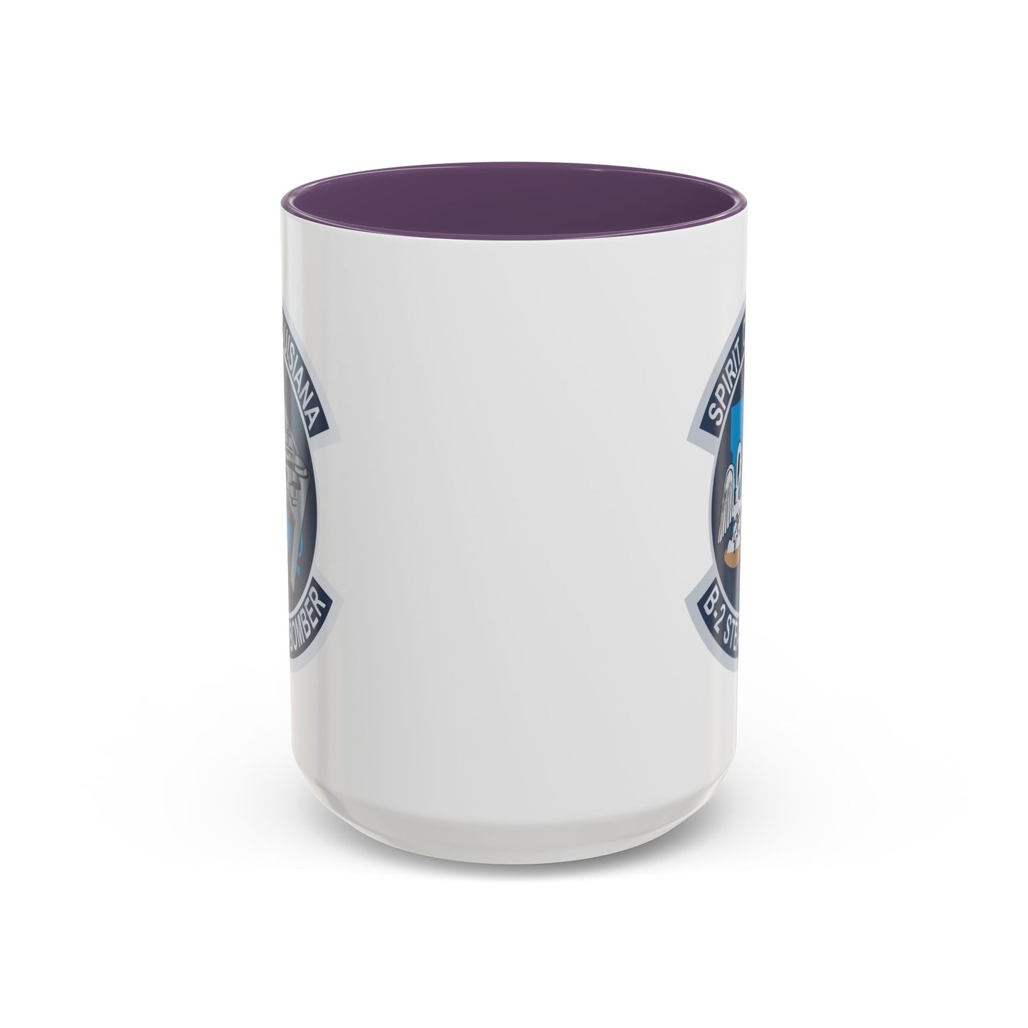 Accent Coffee Mug (11oz & 15oz) - USAF - B2 - Spirit of Louisiana - Stealth Bomber wo txt X 300
