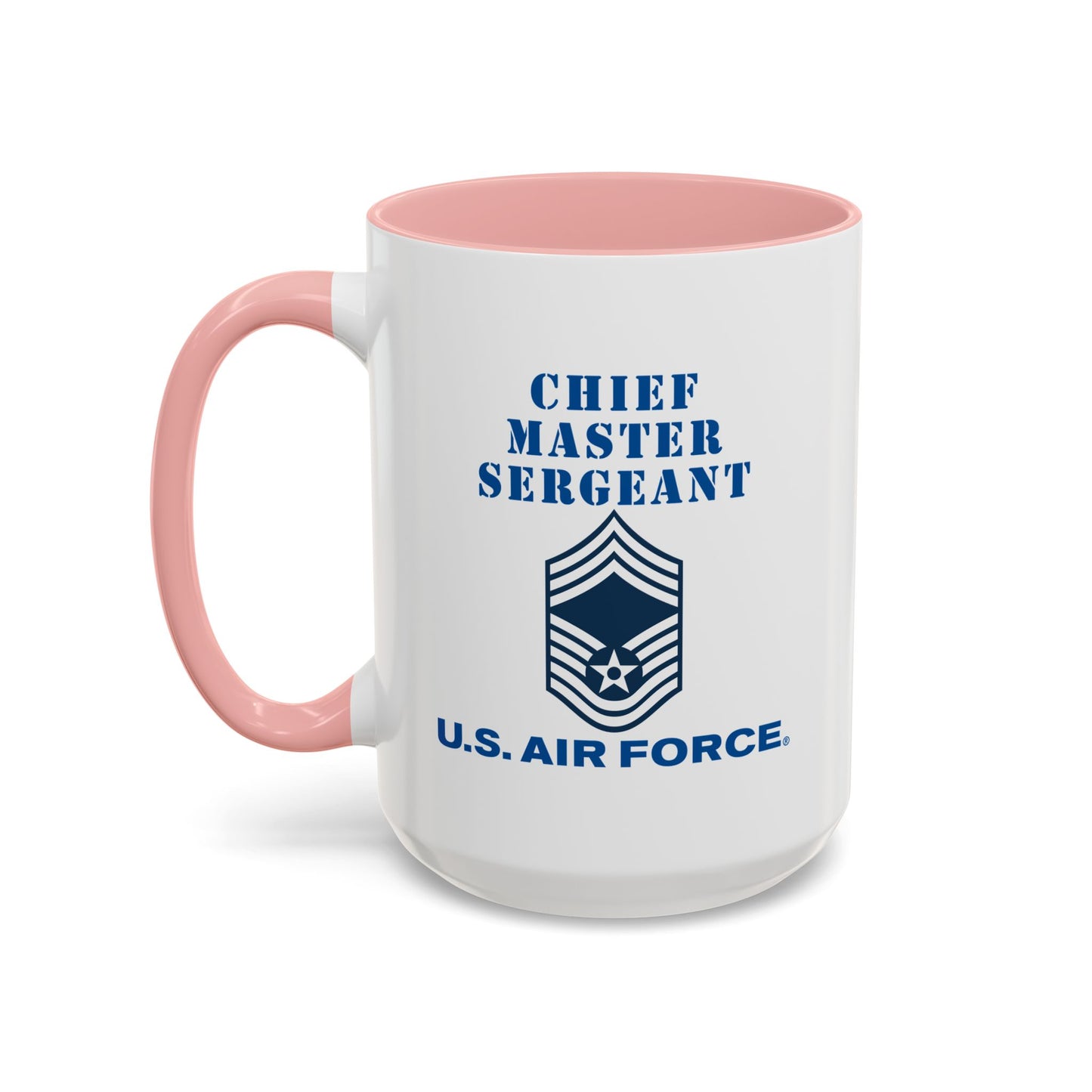 Accent Coffee Mug (11oz & 15oz) - USAF - Chief Master Sergeant (E9a) - 2020 - US Air Force w Text X 300